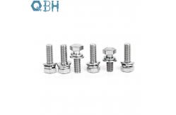 China Combination Screw Hexagon Head Bolt Stainless Steel 304 316 Single Coil supplier