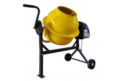 China 140L Mini Cement Mixer Two Wheels Cement Mixer Machine Fixing Structure supplier