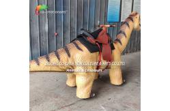 China Animatronic Walking Brachiosaurus Simulation Walking Dinosaurs Tots Riding In Playground supplier