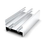 Shiny Silver Interior Sliding Window 6063 Aluminum Channel Extrusions