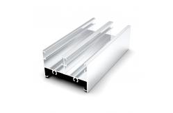 China Shiny Silver Interior Sliding Window 6063 Aluminum Channel Extrusions supplier