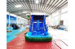 China OEM Inflatable Bounce House Slide Combo Palm Tree Bouncy Castle supplier