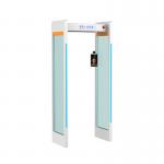 High Accuracy Walk Through Metal Detector Human Body Temperature Measurement Scanner