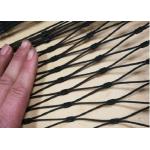 1.2mm -4.0mm Black Oxide Cable Mesh , Ferruled / Woven Zoo Aviary Netting for sale