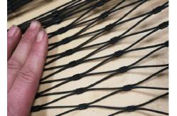China 1.2mm -4.0mm Black Oxide Cable Mesh , Ferruled / Woven Zoo Aviary Netting supplier