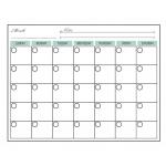 Thick Horizontal Magnetic Fridge Monthly Planner Dry Calendar Erase Board 16.9 X 13inch for sale