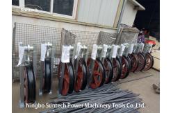 China 916mm 300KN Single Steel Sheave Conductor Stringing Blocks supplier