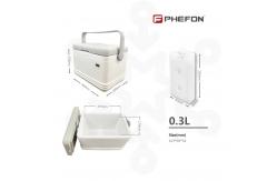 China Phefon Rotating Handle Portable Ice Cooler Box With PU Foam Insulation supplier