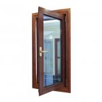Aluminium Profile Tilt And Turn UPVC Window Mahogany  Certificated