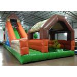 Large Children / Adult Inflatable Fun City 12 X 5 X 5.25m Fire Resistance Customized for sale