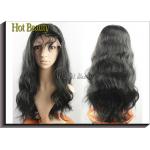 Virgin Human Hair Full Head Lace Wigs With Baby Hair , Natural Hairline Human Lace Wigs for sale
