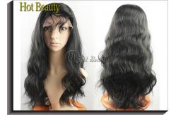 China Human Hair Front Lace Wigs With Bangs  supplier