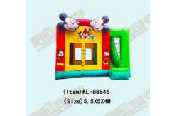 China Tarpaulin Inflatable Castle Themed With Mickey Mouse supplier