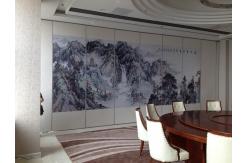 China Operable Folding Partition Walls , Aluminum Sliding Partition Doors supplier