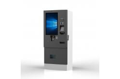 China Waterproof  Automatic Parking Ticket Credit Card Cash Coin Self Payment Machine Kiosk supplier