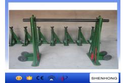 China 76MM Axis Bar Cable Drum Jacks / Hydraulic Drum Jack 5T Load Capacity supplier