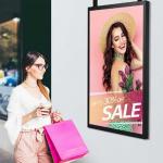 Custom Size Shop Window LCD Display 49inch Advertising FHD Monitor Screen for sale