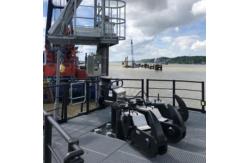 China 100T Marine Towing Hook Ship Telescopic Single Double Quick Release Hook Marine supplier
