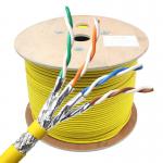 Twisted Pair Copper Conductor Cat8 SFTP Network Ethernet Cable For High Speed Data Center for sale