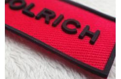 China Small Letters Clear LOGO Patches For Garment / Custom Applique Patches supplier