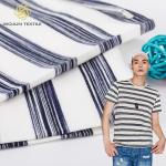 Healthy And Environmentally Friendly Pure Cotton ​Striped Material Fabric For T-Shirt for sale