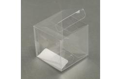 China Clear 1mm Square Plastic Box Packaging PETG Threaded Individual Macaron Box supplier
