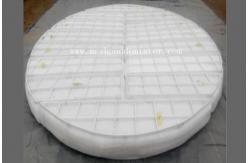 China PTFE F4 Diameter 900mm Demister Pad Height 200mm Round Shape Knit Mesh supplier