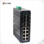 China L2+ Managed Hardened Ethernet Switch 8 Port 10/100/1000T + 6 Port 1000X SFP factory