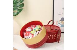 China Lovely Cardboard Customized Gift Box With PU Leather Handle And Magnetic Closure supplier