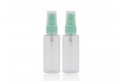China 30ml 50ml PET Frost White Plastic Perfume Spray Bottles Environmental Friendly supplier