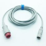 Mindray Invasive Blood Pressure Cable , TPU Jacket Ibp Pressure Transducer for sale
