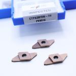 Bronze PVD Coated Carbide Parting Off Indexable Inserts for Machining Steel and Stainless Steel HV4200 CTPA20FRN-TH for sale