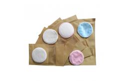 China Heart Felt Bamboo Reusable Makeup Remover Pads With Absorb 2 Layer Microfiber supplier