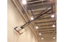 China Tempered Glass Backboard Basketball Hoop Electric Folding Suspended supplier