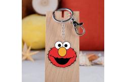 China Metal Ring Attachment Transparent Acrylic Keychain Durable Cartoon Sesame Street Print supplier