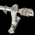 Modern Spiral Inset Diamond 0.6Mm SS Curtain Rods for sale