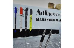 China Custom Acrylic Pen Display Stand Acrylic Pen Display Holders For Company Staff supplier