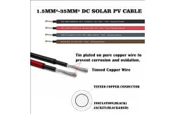 China Roll Packaging Solar Direct Current Cable With Copper Conductor supplier