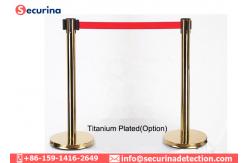 China Stainless Steel Crowd Control Barrier With 2 Meter Retractable Nylon Belt supplier