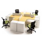 Modular Office Cubicle Workstations Modern Board Wall Partition Customized Size for sale