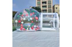 China White Bounce House With Bubbles Playing Jumping Transparent supplier