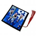 Custom 3mm Sublimation MDF Graduation Cap Toppers Blank Grad Hat Topper for sale