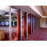 Modern Acoustic Movable Wall Panels 800mm Width / Sliding Folding Partition for sale