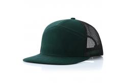 China Custom Logo 7 Panels Cap Wholesale Mesh Trucker Hats supplier