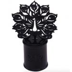Durable 72mm Height Perfume Bottle Caps Black Color Plating for sale