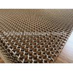 7.27 Lb Weight Metal Mesh Curtain Chainmail Weave Stainless Steel Round Rings for sale