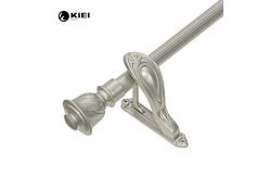 China 1M Length Iron Curtainn Rod With Ball Shape Finials Plating Treatment supplier