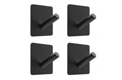 China Non-Punching Heavy Duty Stainless Steel Sticky Hangers Wall Hooks Adhesive Hooks supplier