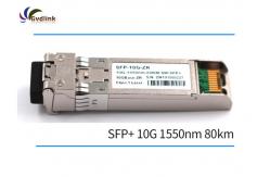 China 10G 1550nm 80km SMF Ethernet Sfp Transceiver LE2MXSC80FF0 supplier