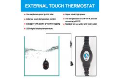 China Mini Fish Tank Submersible Aquarium Heater Built - In Thermometer LED Display supplier